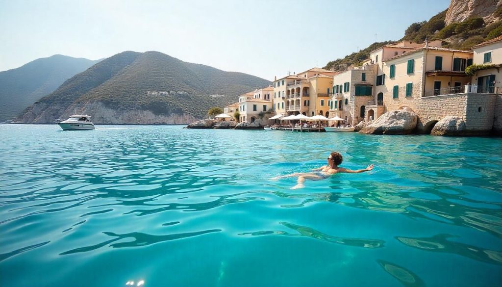 Yate en Levanzo para excursión en barco por ciudades costeras escondidas 2025.